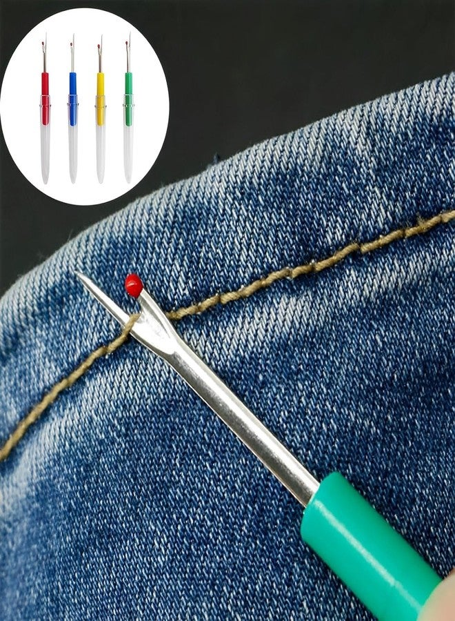 Gemsy Seam Ripper Tool Set Piece Sewing Accessories Kit for Stitch Removal | Thread Cutting | Ideal for Sewing, Tailoring, DIY Projects | Stainless Steel Blades with Comfort Grip Handles - Image 5